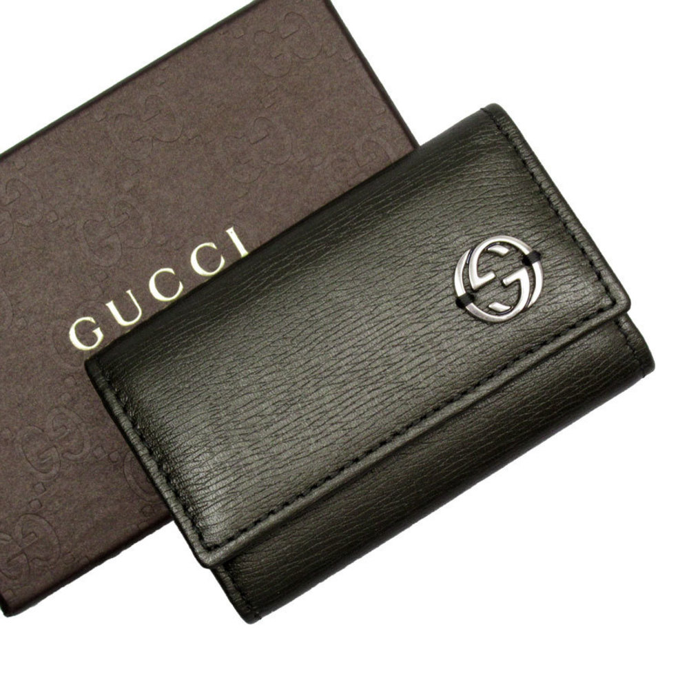Gucci Interlocking G Key Case Gray - image 1